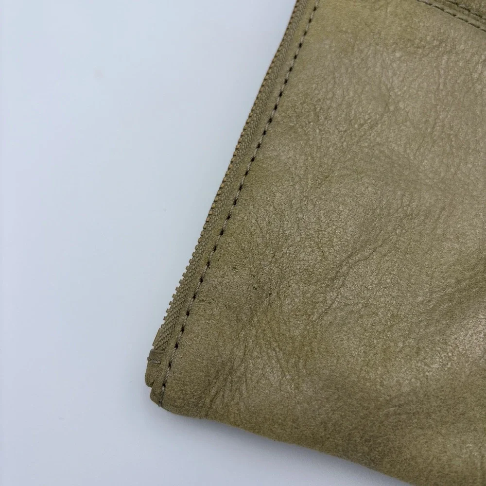 NEW HOBO International Sable Wristlet Clutch Burnished Sage 100% Leather